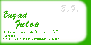 buzad fulop business card